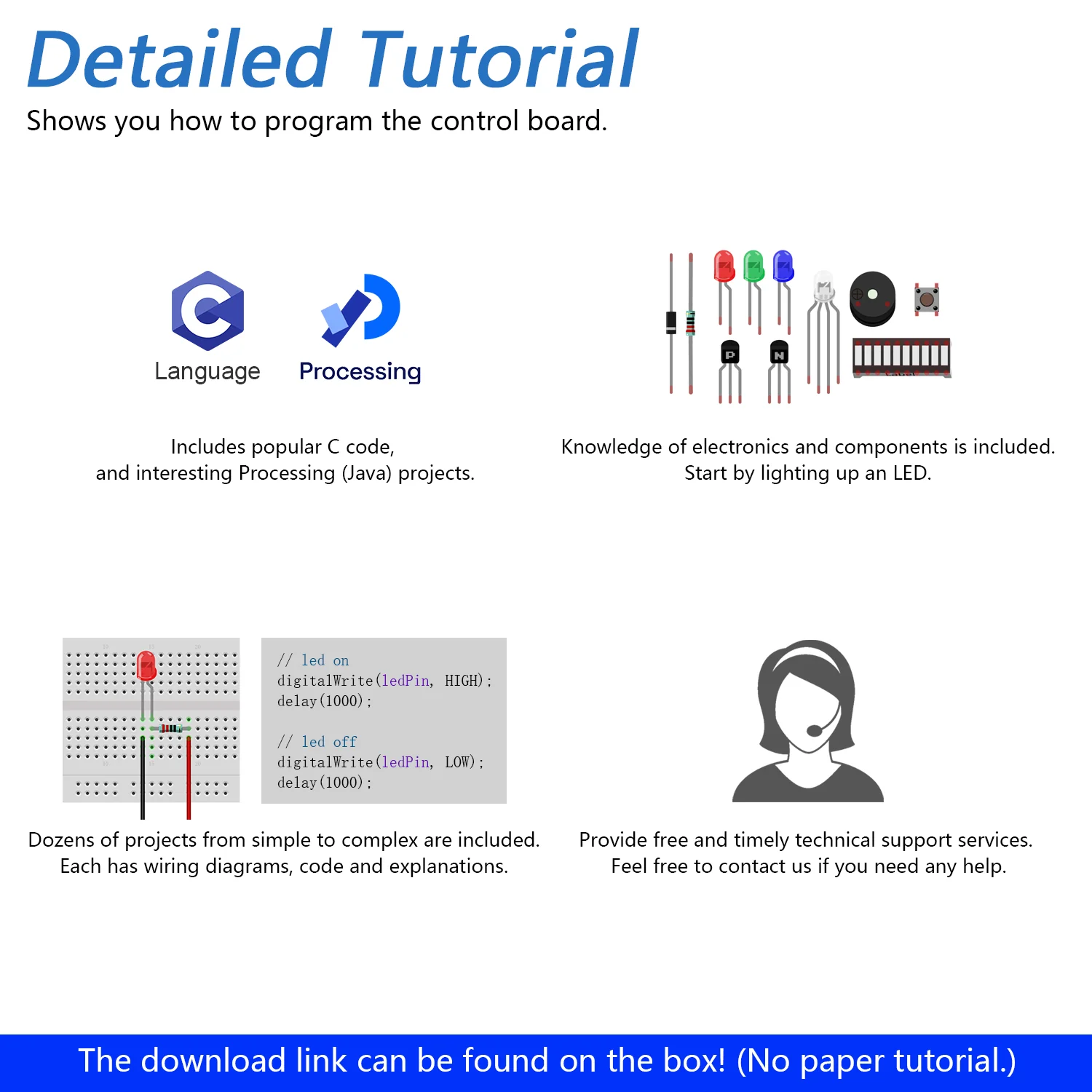 Freenove RFID Starter Kit V2.0 (Compatible with Arduino UNO R3), 251-Page Detailed Tutorial, 198 Items, 55 Projects - Image 5