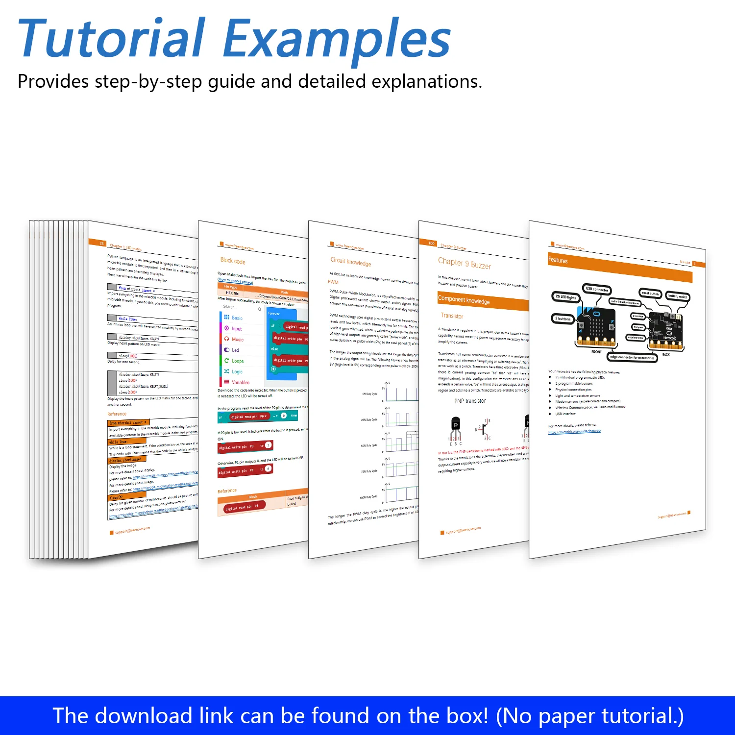 Freenove Super Starter Kit for BBC micro:bit V2, 266-Page Detailed Tutorial, 192 Items, 38 Projects, Blocks and Python Code - Image 6